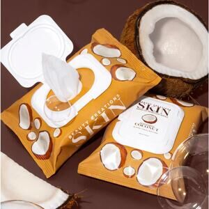 Beauty Creations SKIN Soothing Coconut Makeup Remover Wipes NEW